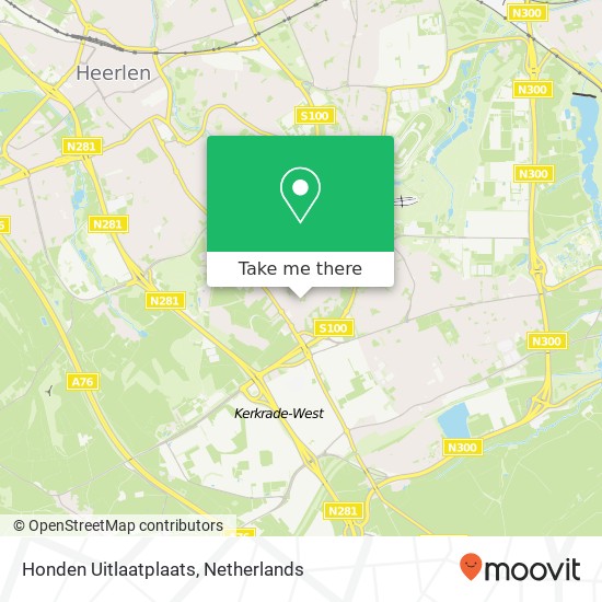 Honden Uitlaatplaats map