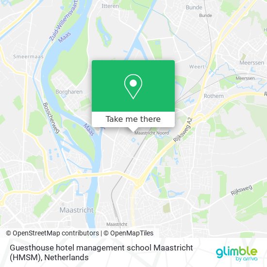 Guesthouse hotel management school Maastricht (HMSM) map