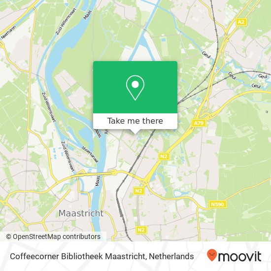 Coffeecorner Bibliotheek Maastricht map