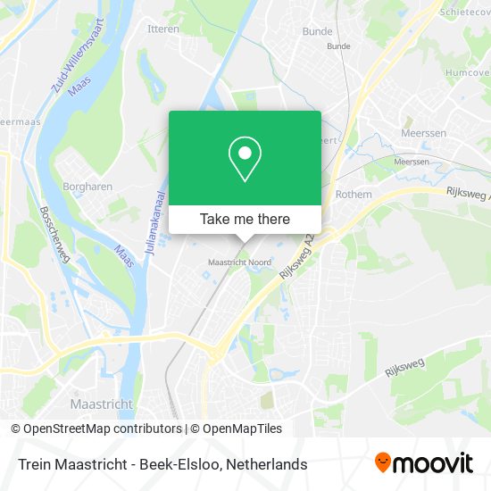 Trein Maastricht - Beek-Elsloo map