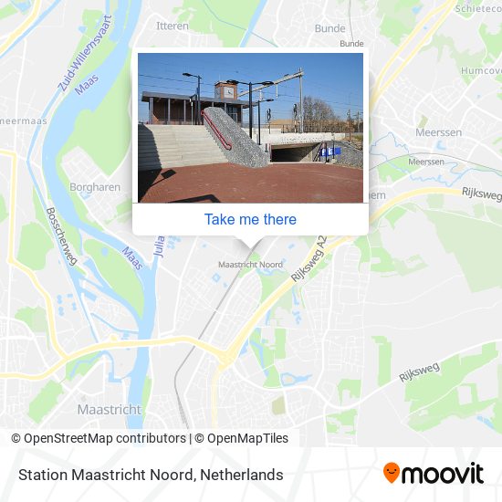 Station Maastricht Noord map