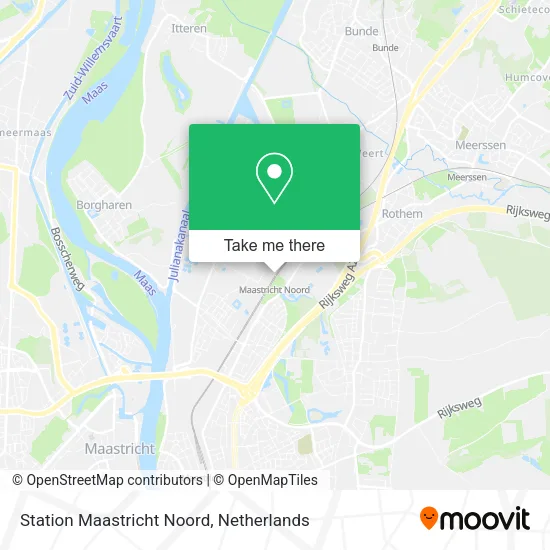 Station Maastricht Noord map