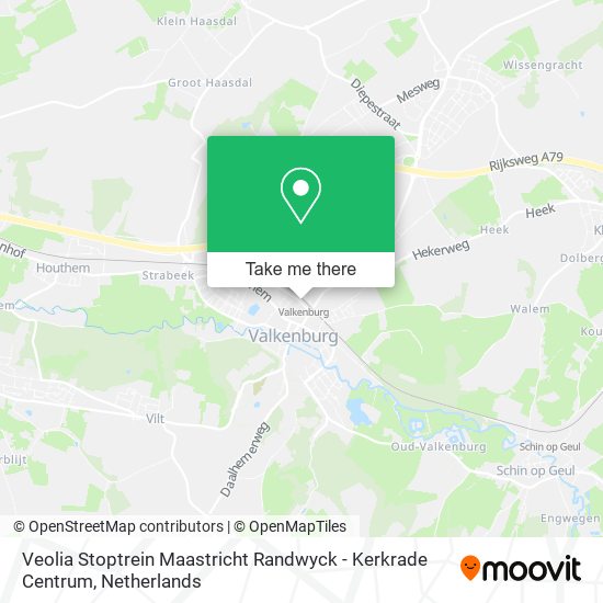 Veolia Stoptrein Maastricht Randwyck - Kerkrade Centrum Karte