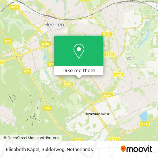 Elisabeth Kapel, Bulderweg map