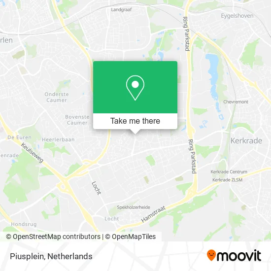 Piusplein map