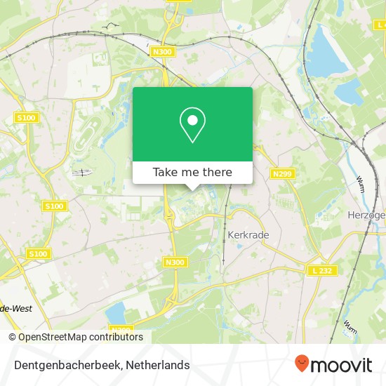 Dentgenbacherbeek map