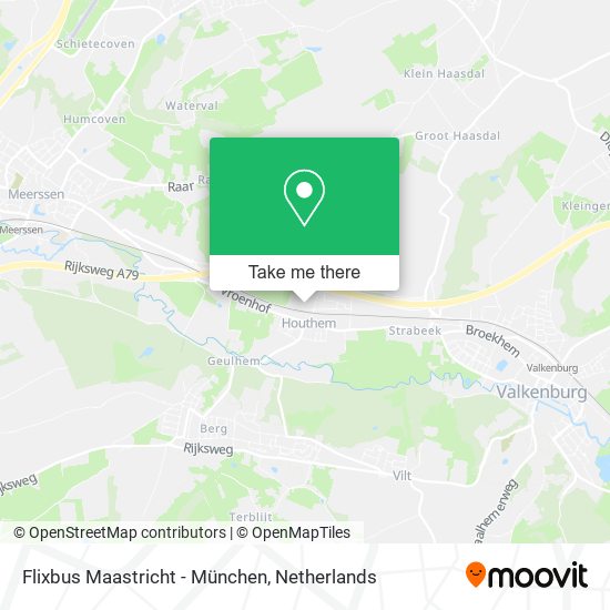 Flixbus Maastricht - München Karte