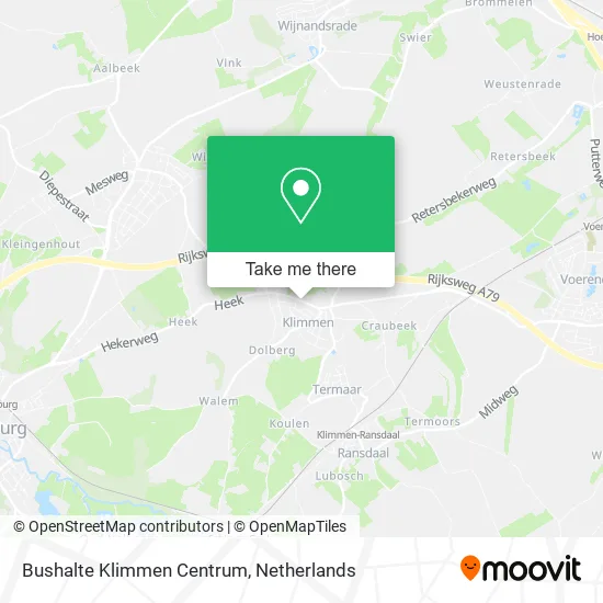 Bushalte Klimmen Centrum Karte
