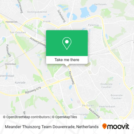 Meander Thuiszorg Team Douvenrade map