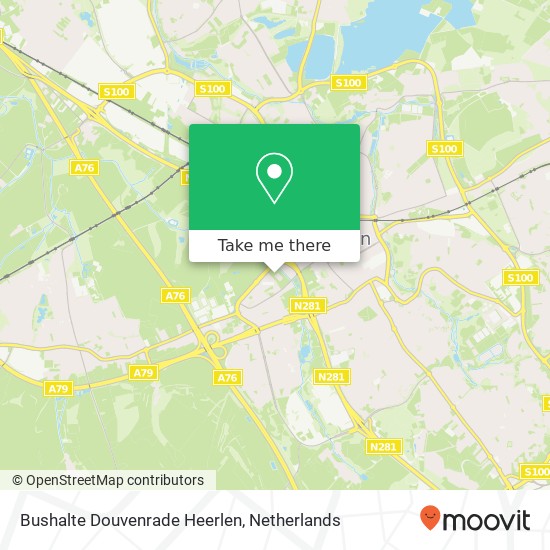 Bushalte Douvenrade Heerlen map