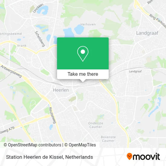 Station Heerlen de Kissel map