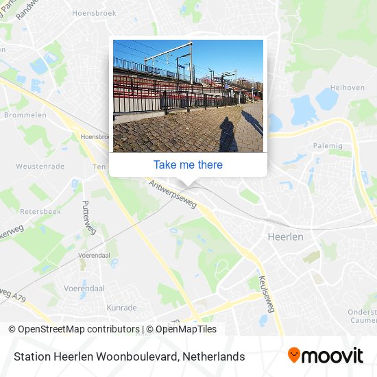 Station Heerlen Woonboulevard Karte