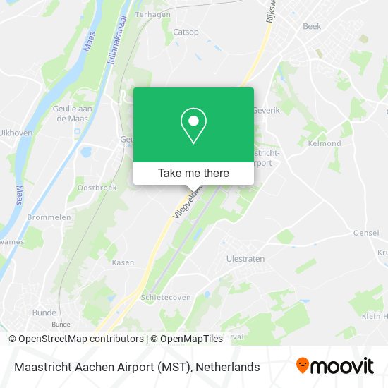 Maastricht Aachen Airport (MST) Karte