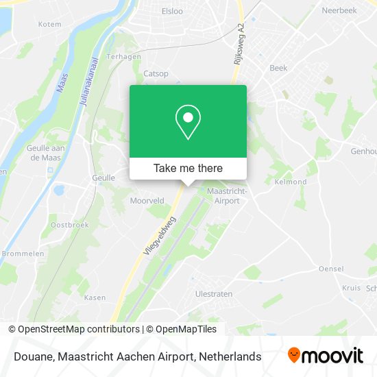 Douane, Maastricht Aachen Airport map
