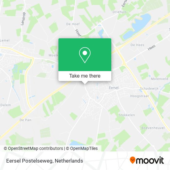 Eersel Postelseweg map