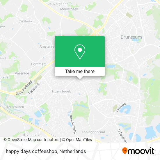 happy days coffeeshop map