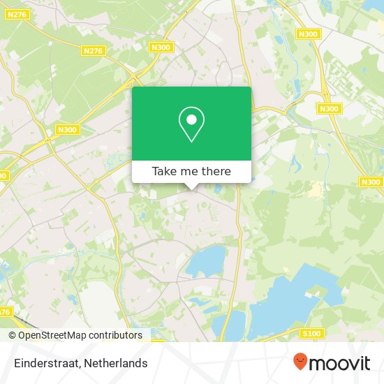 Einderstraat map