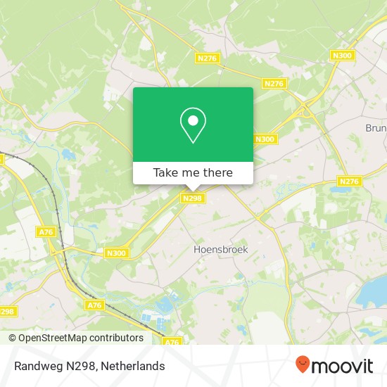 Randweg N298 map