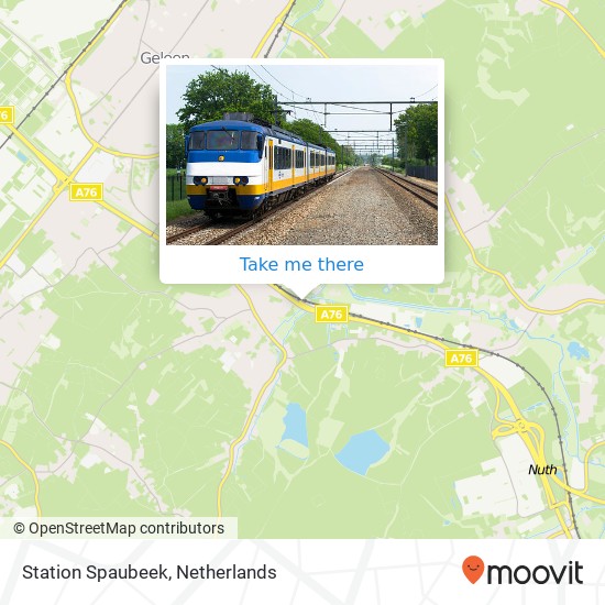 Station Spaubeek map