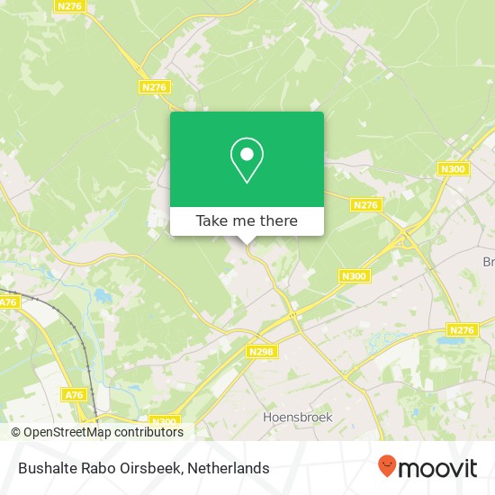 Bushalte Rabo Oirsbeek Karte