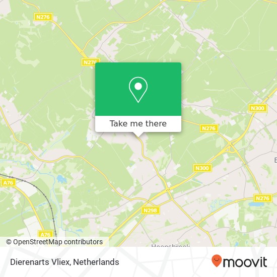 Dierenarts Vliex map