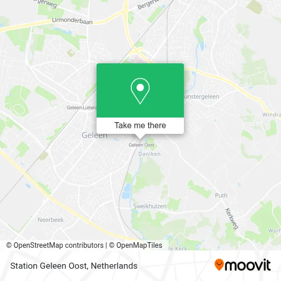 Station Geleen Oost map