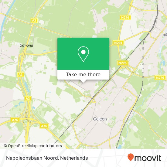 Napoleonsbaan Noord Karte