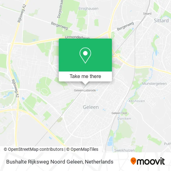 Bushalte Rijksweg Noord Geleen Karte