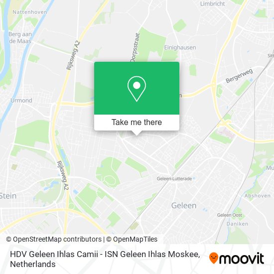 HDV Geleen Ihlas Camii - ISN Geleen Ihlas Moskee Karte