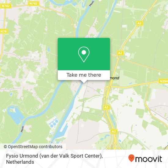 Fysio Urmond (van der Valk Sport Center) map