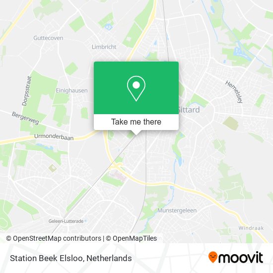 Station Beek Elsloo map