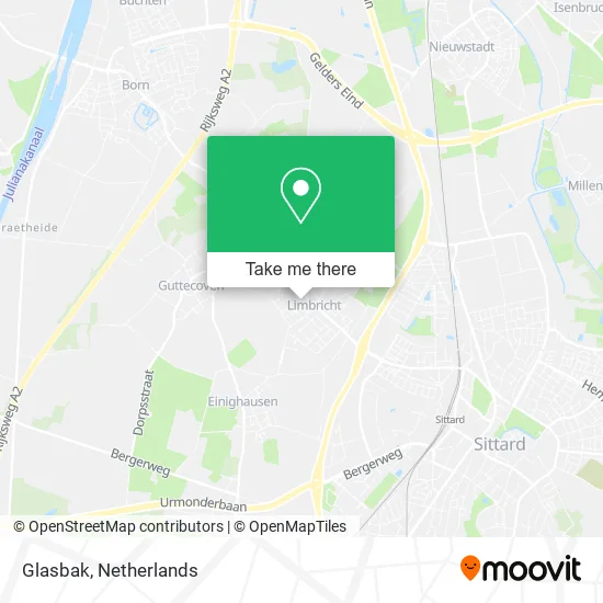 Glasbak map