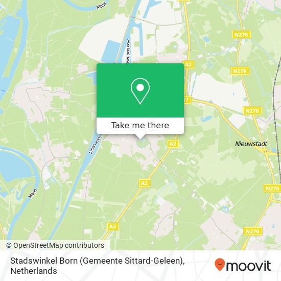 Stadswinkel Born (Gemeente Sittard-Geleen) Karte