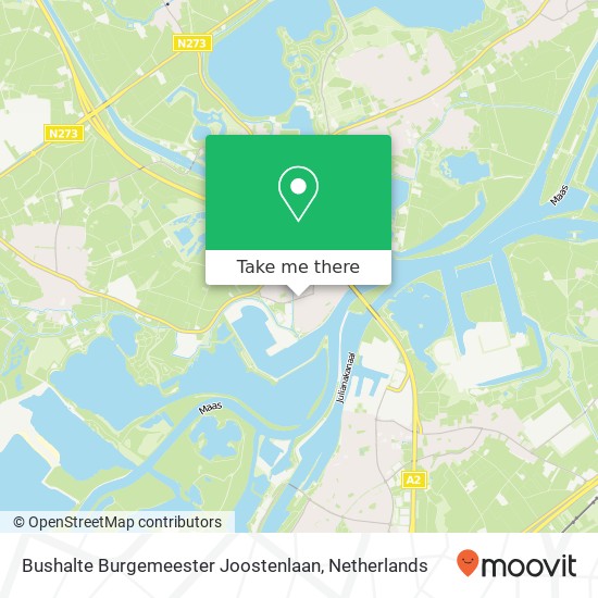 Bushalte Burgemeester Joostenlaan map