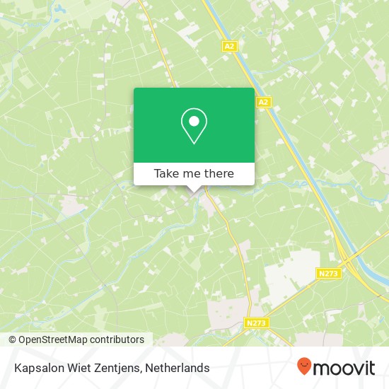 Kapsalon Wiet Zentjens map