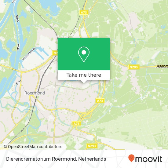 Dierencrematorium Roermond map