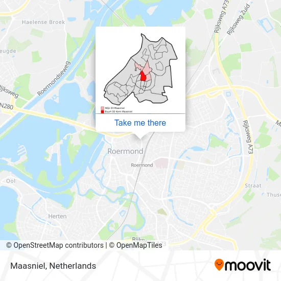 Maasniel map
