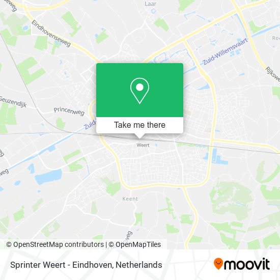 Sprinter Weert - Eindhoven map