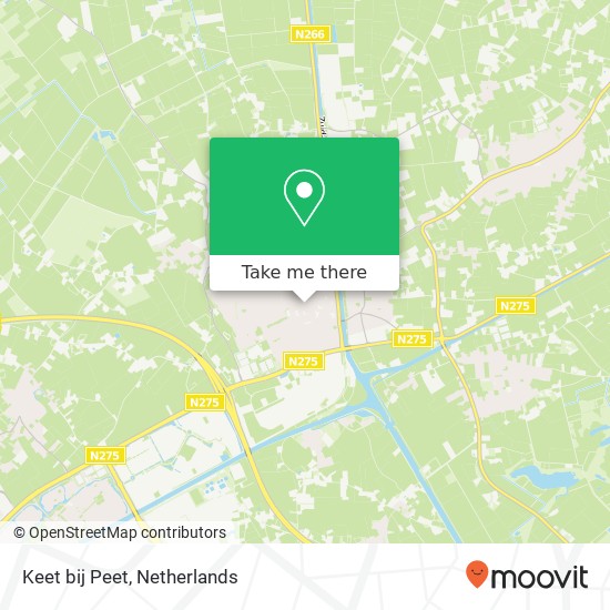 Keet bij Peet map