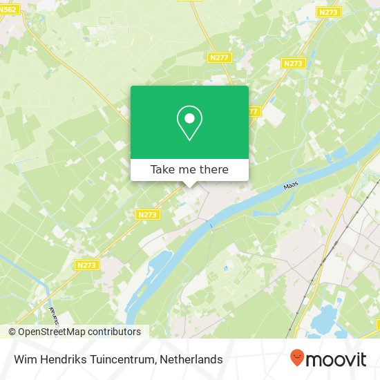 Wim Hendriks Tuincentrum map