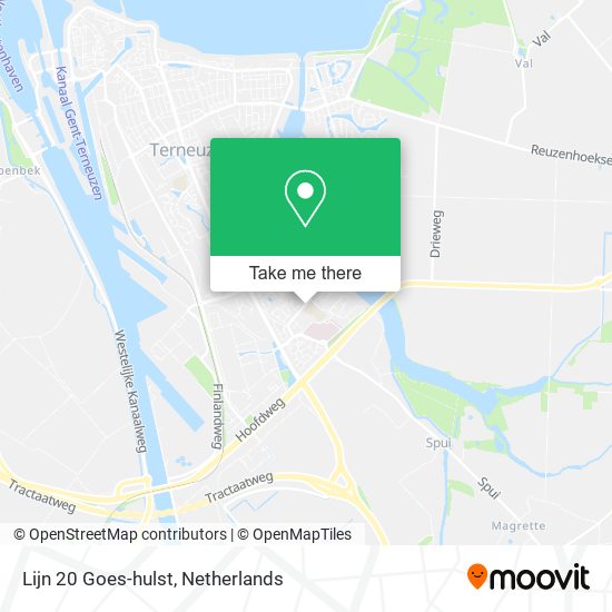 Lijn 20 Goes-hulst Karte