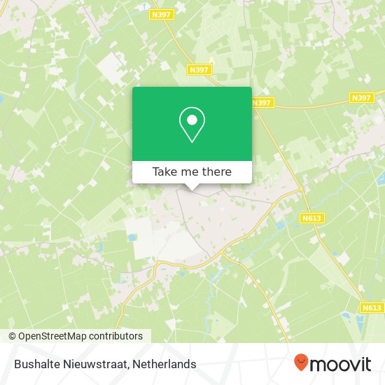 Bushalte Nieuwstraat map