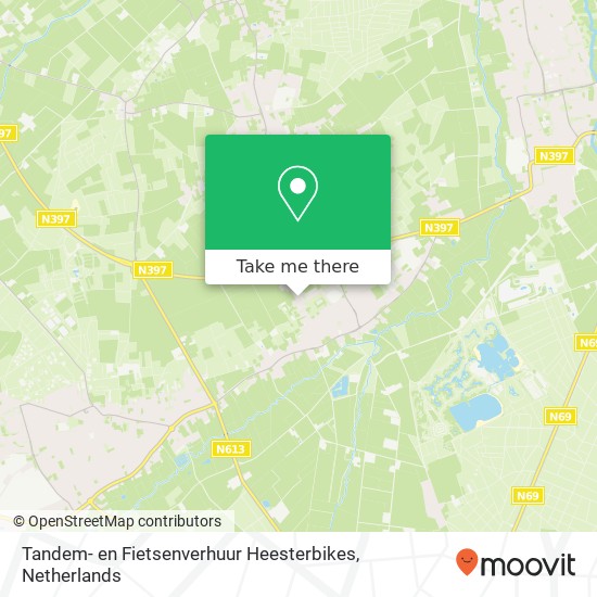 Tandem- en Fietsenverhuur Heesterbikes map