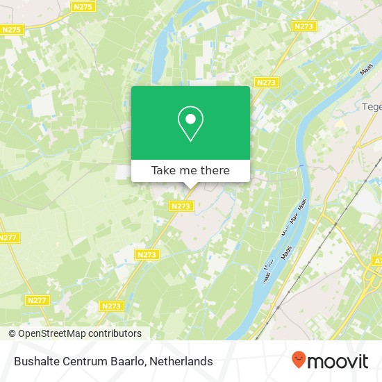 Bushalte Centrum Baarlo map