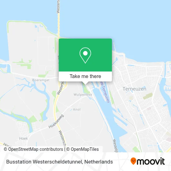 Busstation Westerscheldetunnel map