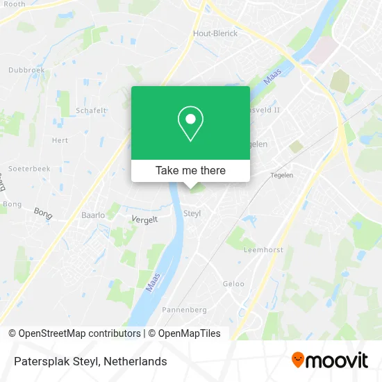 Patersplak Steyl map