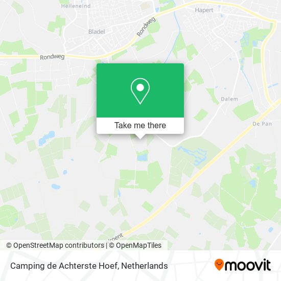Camping de Achterste Hoef map