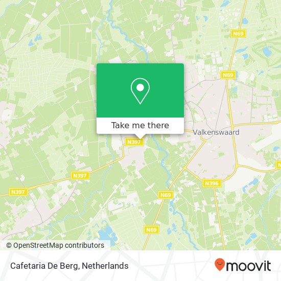 Cafetaria De Berg map