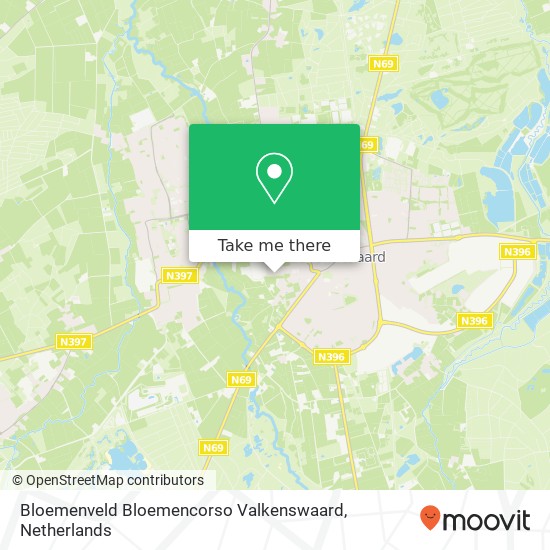 Bloemenveld Bloemencorso Valkenswaard map