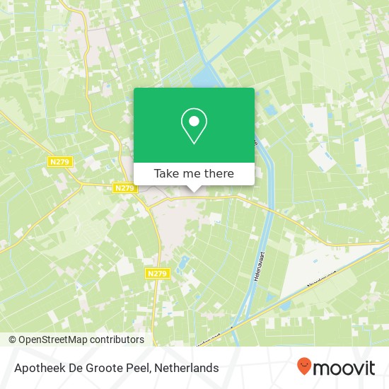 Apotheek De Groote Peel map